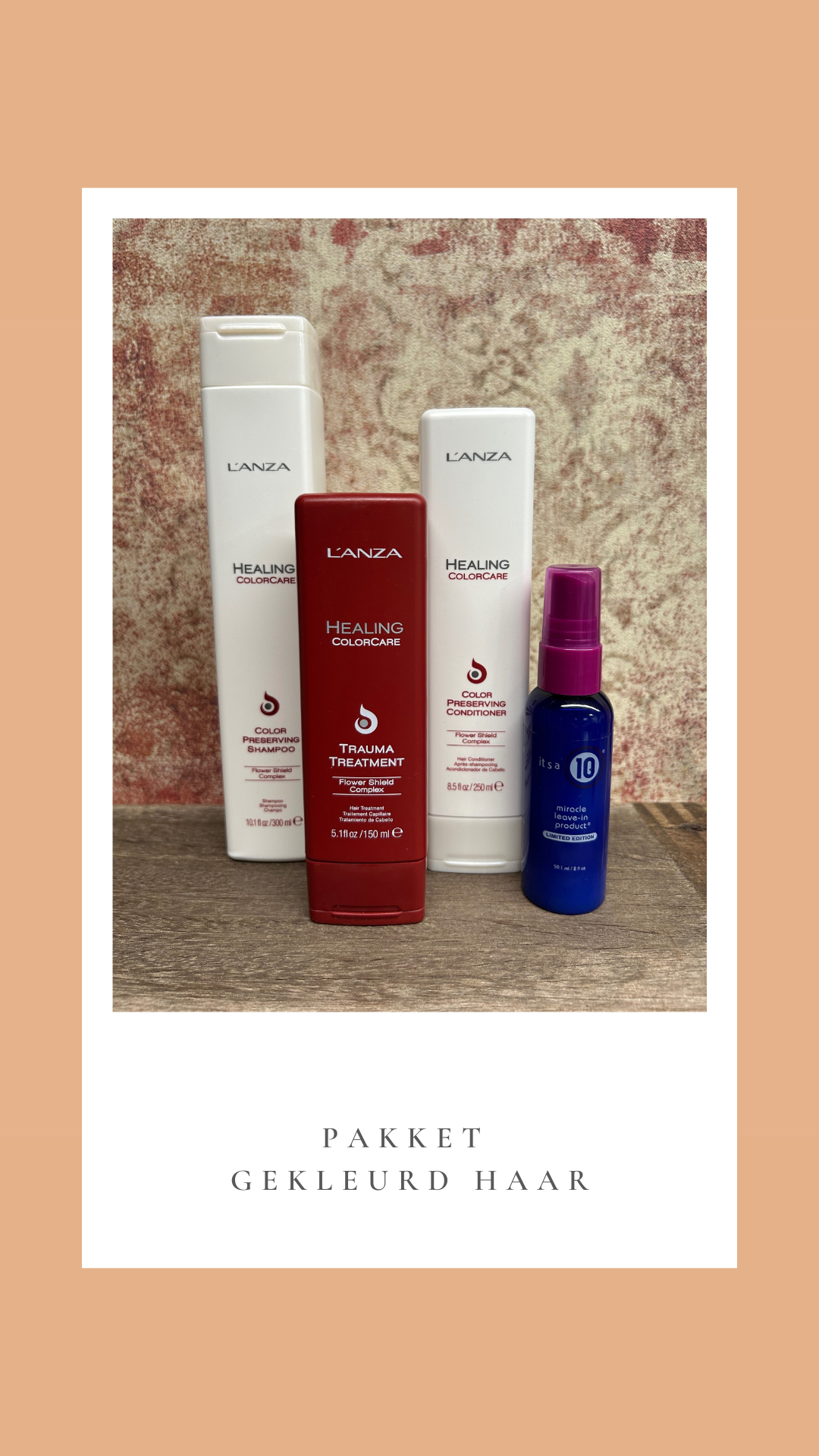 Gekleurd haar pakketje