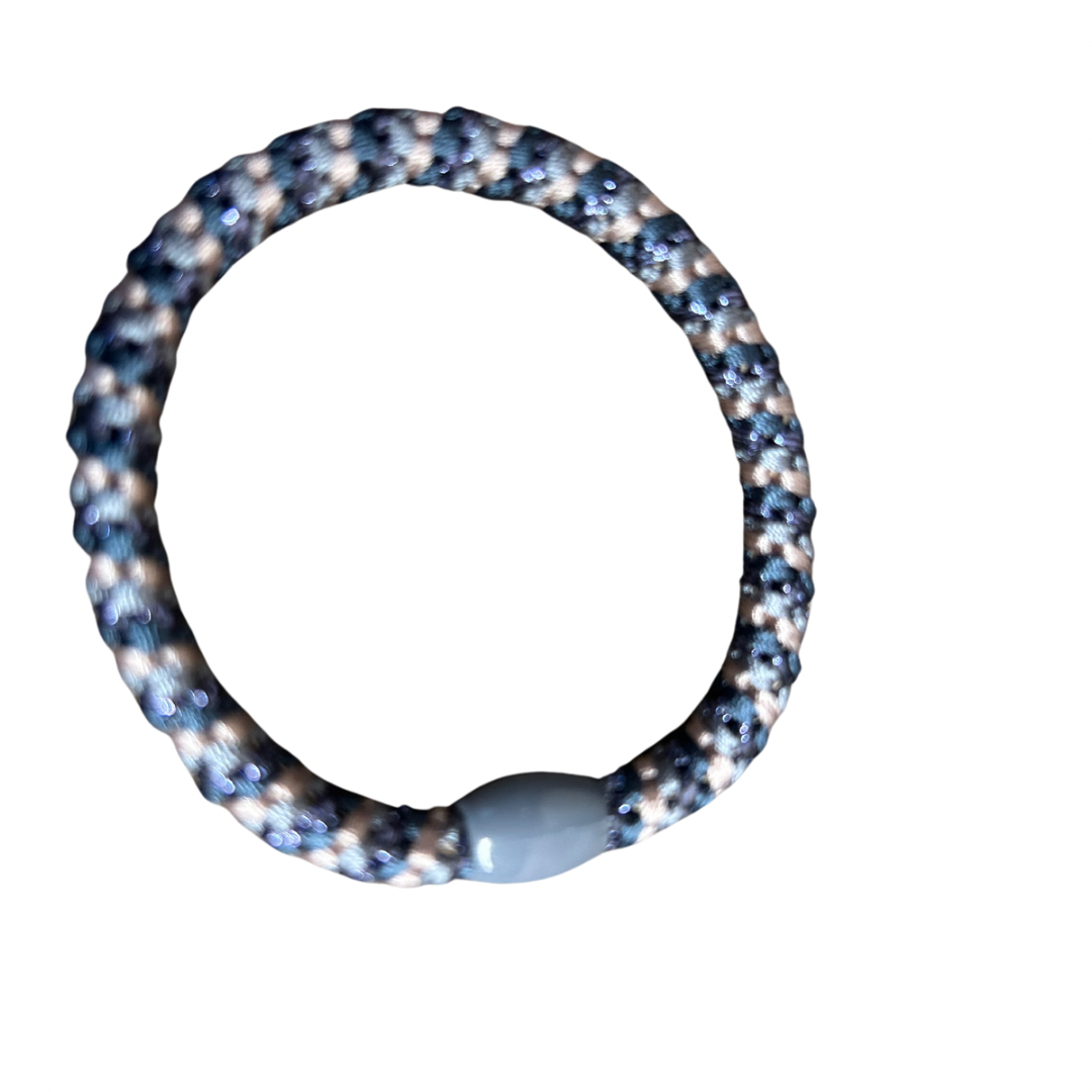 Haarrekje donkerblauw blauw roos