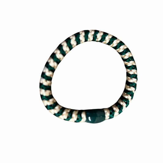 Haarrekje goud groen glitter